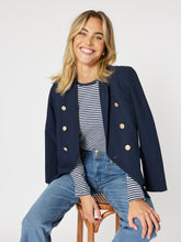 Load image into Gallery viewer, Gordon Smith Lauren Double Breasted Blazer - Navy
