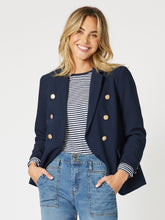 Load image into Gallery viewer, Gordon Smith Lauren Double Breasted Blazer - Navy
