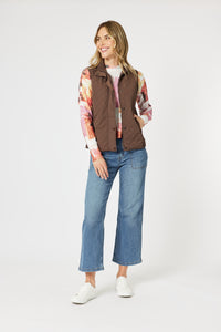 Gordon Smith Brighton Puffer Vest - Chocolate