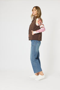 Gordon Smith Brighton Puffer Vest - Chocolate