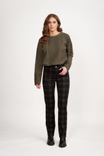 Load image into Gallery viewer, Vassalli Slim Leg Printed Ponti Pant - Oak
