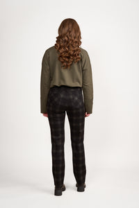 Vassalli Slim Leg Printed Ponti Pant - Oak