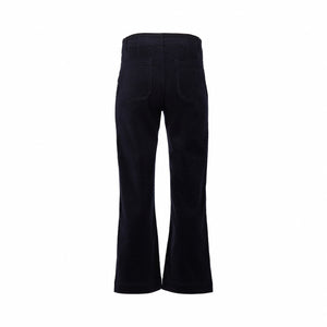 Vassalli Wide Leg Ankle Grazer Pant - Midnight