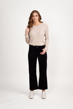 Load image into Gallery viewer, Vassalli Wide Leg Ankle Grazer Pant - Midnight
