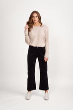 Load image into Gallery viewer, Vassalli Wide Leg Ankle Grazer Pant - Midnight
