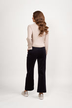 Load image into Gallery viewer, Vassalli Wide Leg Ankle Grazer Pant - Midnight
