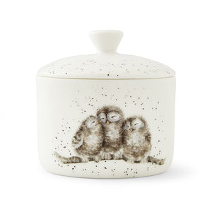 Royal Worcester Wrendale Designs Small Lidded Storage Jar - Owlets