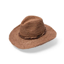 Load image into Gallery viewer, Dallas Madagascan Raffia Cowboy Hat - Taupe
