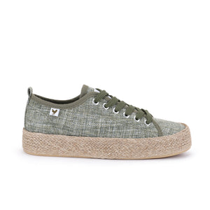 Walk in Pitas Linen Sneaker - Khaki