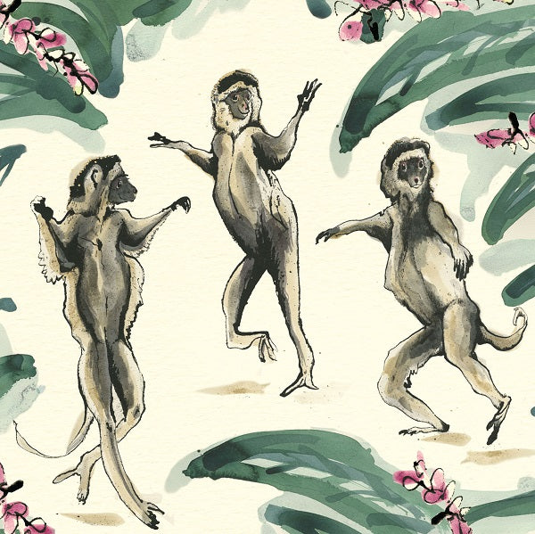 Anna Wright Card - Dancing Lemurs