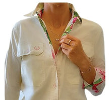 Load image into Gallery viewer, Antola Women&#39;s Full Button Cotton Shirt - Corinna
