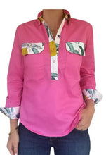 Load image into Gallery viewer, Antola Half Button Cotton Shirt - Holly

