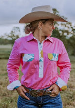 Load image into Gallery viewer, Antola Half Button Cotton Shirt - Holly

