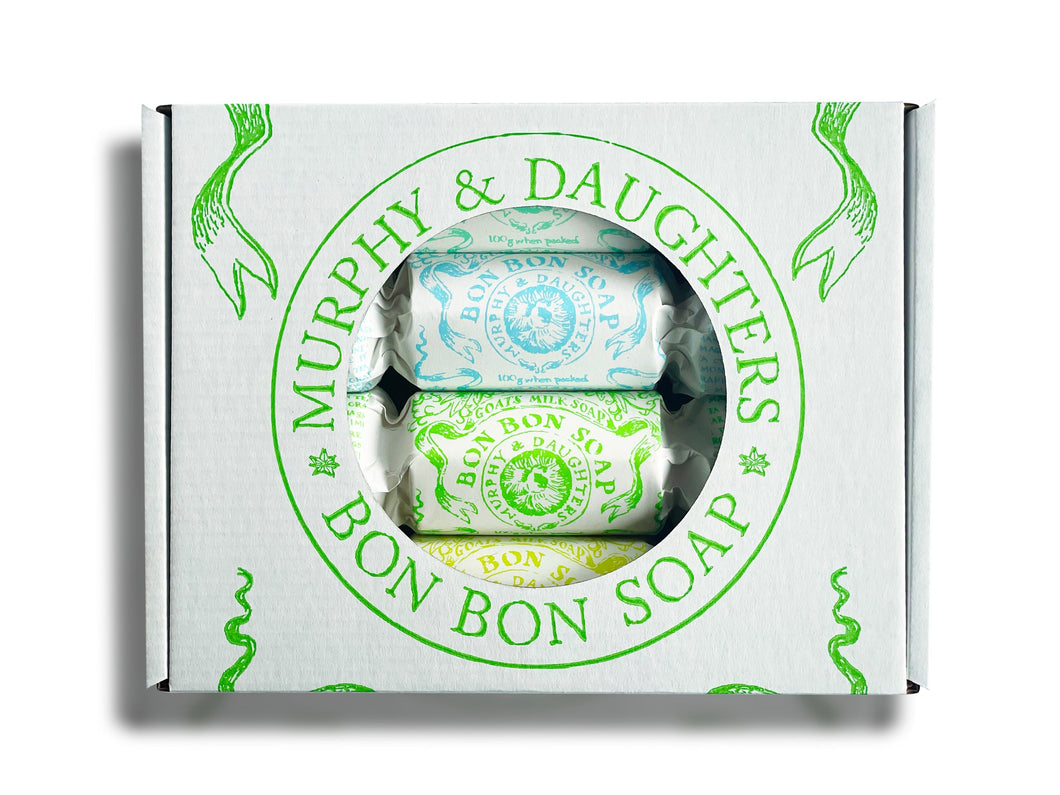 Murphy & Daughters Gift Set of Four Bon Bon Soaps - Cool Colours