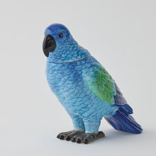 Load image into Gallery viewer, Ceramic Avery Bird Deco Jar - Blues/Greens
