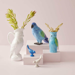 Ceramic Birdie Jug - White