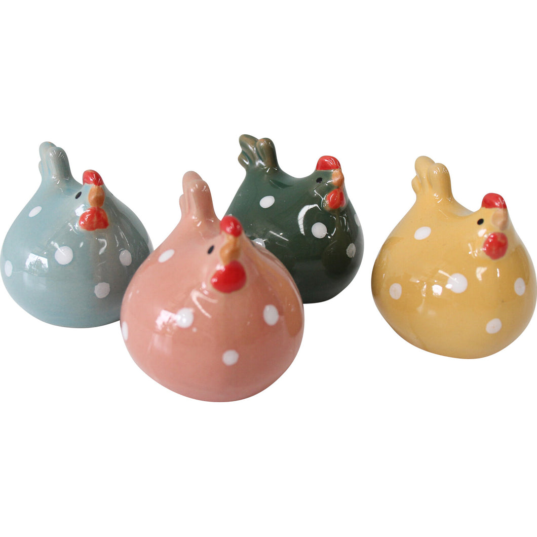 Ceramic Speckled Hens