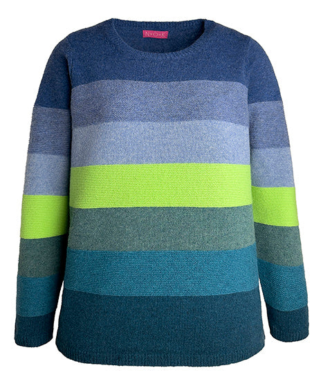 N.O.K. Nature of Knitwear Amica Lambswool Jumper - Blue