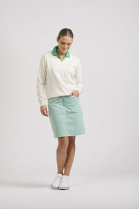 Club Portsea Skort - Green Stripe