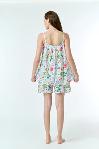 Cotton Pyjama Cami Short Set - Spring Floral