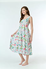 Load image into Gallery viewer, Cotton Tiered Nightie - Spring Floral
