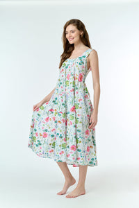 Cotton Tiered Nightie - Spring Floral