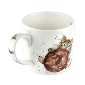 Royal Worcester Wrendale Mug - Kitten Purrfect Christmas