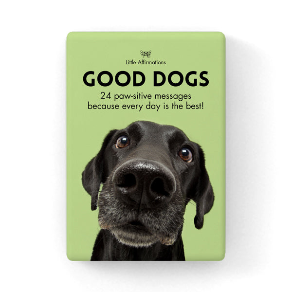 24 Animal Affirmations Cards & Stand - Good Dogs