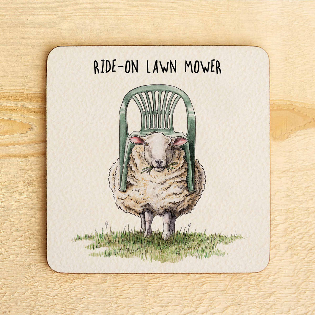 Drink Coaster - Ride on Lawnmower
