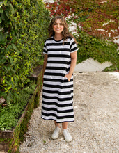 Load image into Gallery viewer, ELM Cotton Adira Dress - Black/White Stripe
