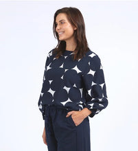 Load image into Gallery viewer, ELM Demi Spot Top - Navy
