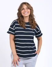 Load image into Gallery viewer, ELM Halli S/S Tee - Navy/White Stripe
