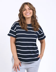 ELM Halli S/S Tee - Navy/White Stripe