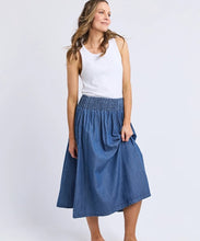 Load image into Gallery viewer, ELM Riley Lyocell Skirt - Denim Blue

