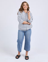 Load image into Gallery viewer, ELM Beachy Hoodie - Navy/White Stripe

