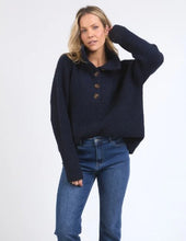 Load image into Gallery viewer, ELM Bron Button Knit - Navy

