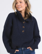 Load image into Gallery viewer, ELM Bron Button Knit - Navy
