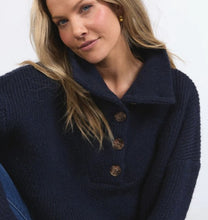 Load image into Gallery viewer, ELM Bron Button Knit - Navy
