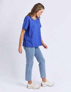 ELM Curtis Woven Tee - Ocean Blue