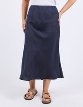 Load image into Gallery viewer, ELM Eleni Linen Skirt - Navy
