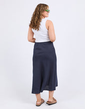 Load image into Gallery viewer, ELM Eleni Linen Skirt - Navy
