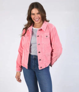 ELM Fleur Cord Jacket - Charm Pink