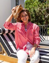 Load image into Gallery viewer, ELM Frankie Stripe Shirt - Cayenne
