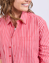 Load image into Gallery viewer, ELM Frankie Stripe Shirt - Cayenne
