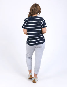 ELM Halli S/S Tee - Navy/White Stripe