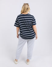 Load image into Gallery viewer, ELM Halli S/S Tee - Navy/White Stripe
