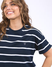 Load image into Gallery viewer, ELM Halli S/S Tee - Navy/White Stripe
