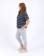 Load image into Gallery viewer, ELM Halli S/S Tee - Navy/White Stripe
