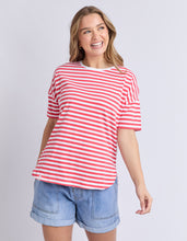 Load image into Gallery viewer, ELM Lauren S/S Tee - Cayenne/White
