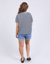 Load image into Gallery viewer, ELM Liv V Tee - Navy Stripe
